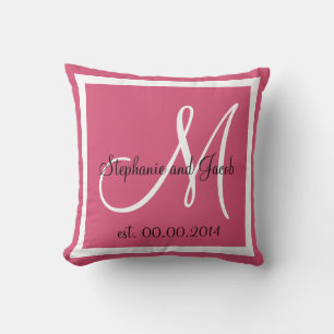 Coussin de garde du Mariage rose pâle Rose