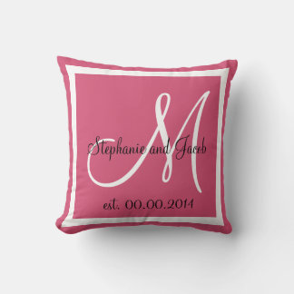 Coussin de garde du Mariage rose pâle Rose