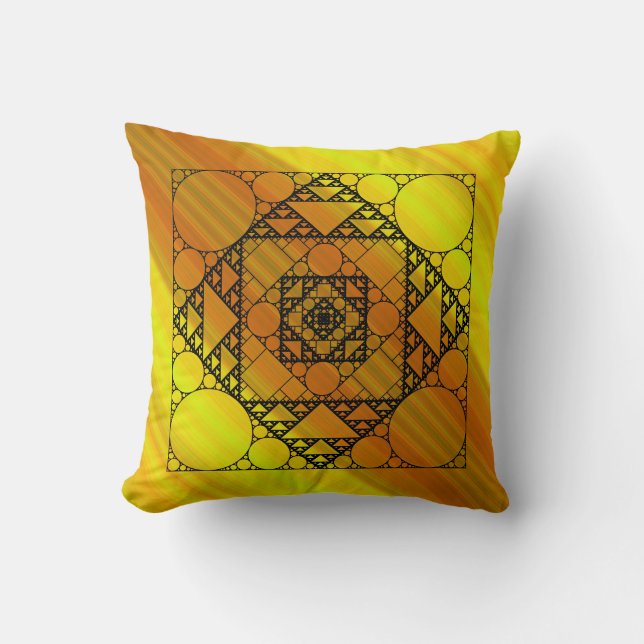 Coussin de géométrie fractale (Recto)