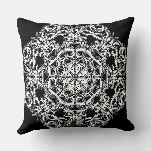 Coussin de glyphe de diamant Octa (Verso)