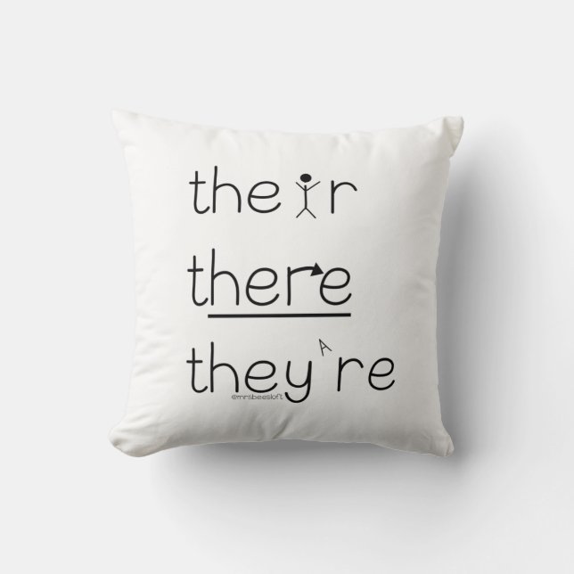 Coussin de grammaire (Recto)