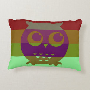 Coussin de hibou Abstrait