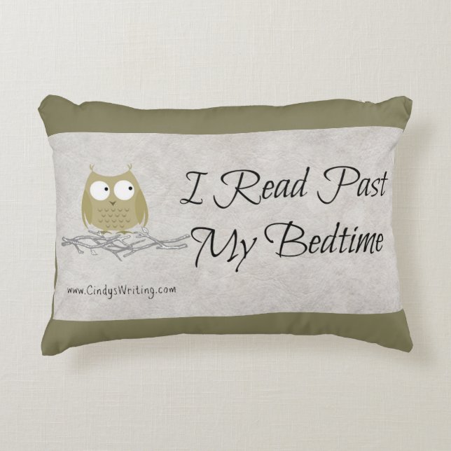 Coussin de hibou heure du coucher (Devant)