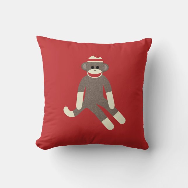 coussin de Jacquard de singe de soie (Recto)