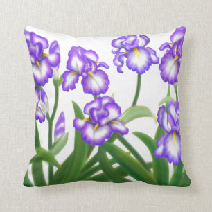 Coussin de jardin d'iris de ressort