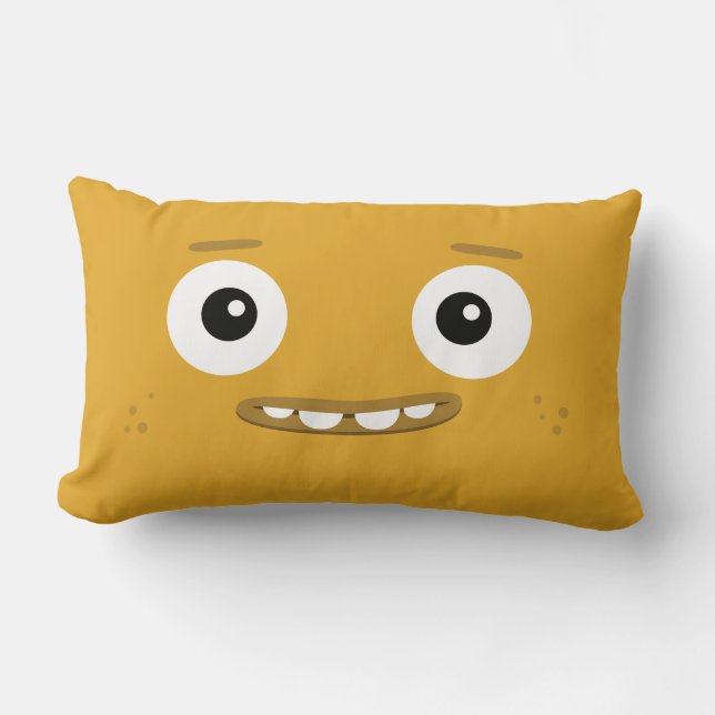 Coussin de jaune de bande d'amusement de BBSS (21" (Recto)