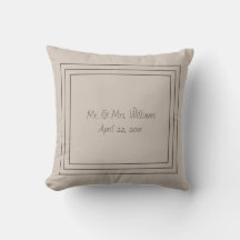 Coussin de jet à monogramme