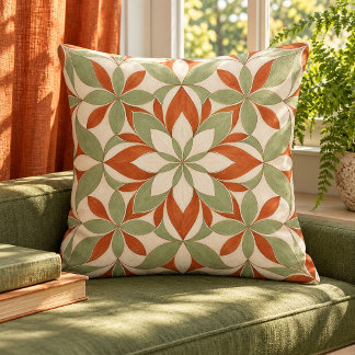 Coussin de jet à tessellation de pétales
