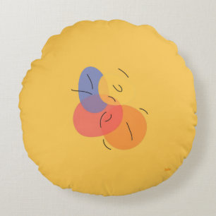 Coussin de jet abstrait coloré