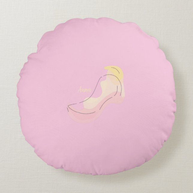 Coussin de jet abstrait coloré (Devant)