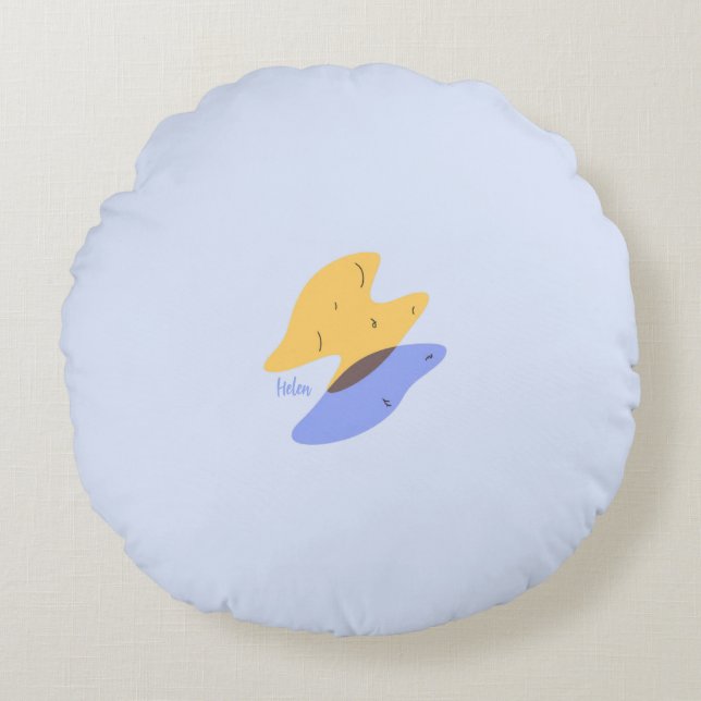 Coussin de jet abstrait coloré (Devant)