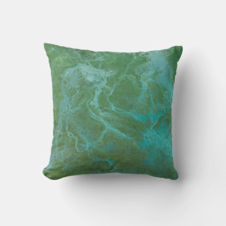 Coussin de jet abstrait de rivière