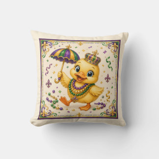 Coussin de jet adorable caneton de la Nouvelle-Orl