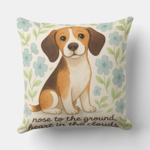 Coussin de jet Beagle pour les amoureux des chiens