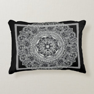 Coussin de jet Black Mandala