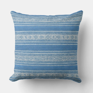 Coussin de jet bleu des Hamptons