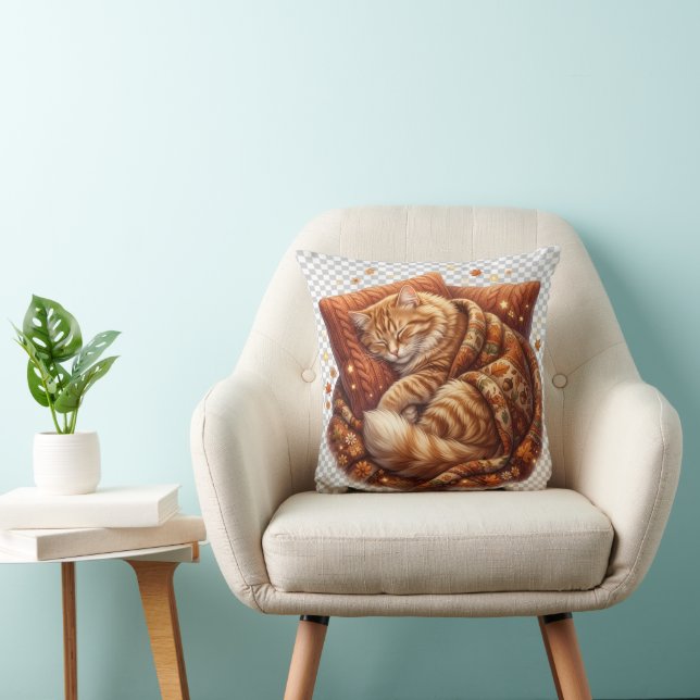 Coussin de jet Cozy Sleeping Cat (Chaise)