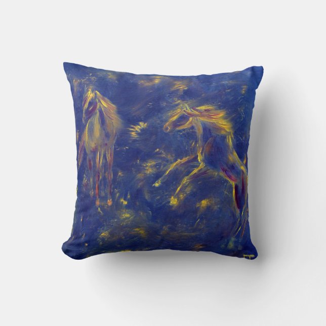 Coussin de jet d'art de cheval (Recto)