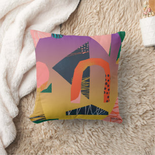 Coussin de jet d'art moderne abstrait