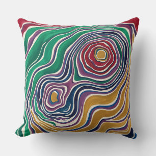 Coussin de jet de carte topographique – Décor Art