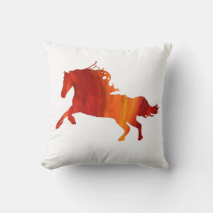 Coussin de jet de cheval sauvage