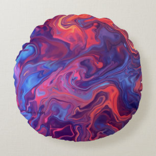 Coussin de jet de combinaison de couleurs abstrait