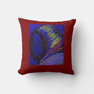 Coussin de jet de dame en hiver