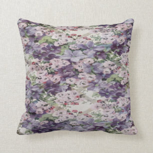 Coussin de jet de fleurs de cerisier et de