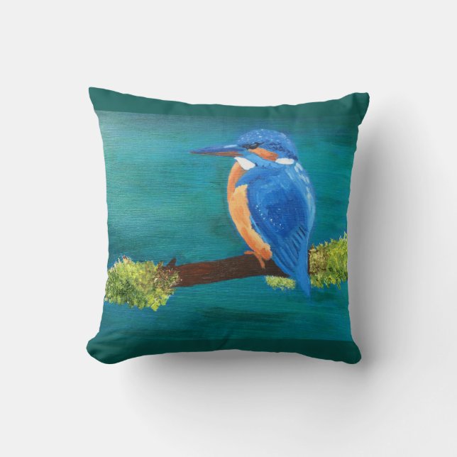 Coussin de jet de martin-pêcheur (Recto)