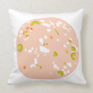 Coussin de jet de mortadelle