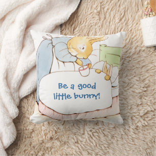 Coussin de jet de nurserie vintage Peter Rabbit