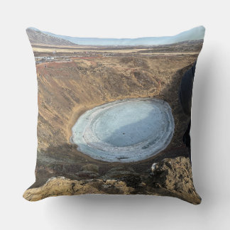 Coussin de jet de paysage de la nature islandaise 