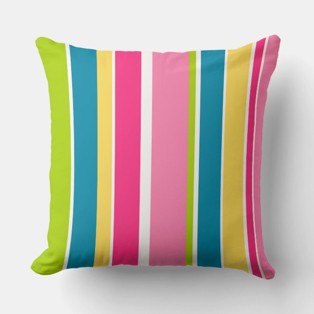 Coussin de jet de rayure de sucrerie (Recto)