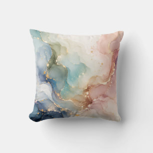 Coussin de jet élégant abstrait pastel
