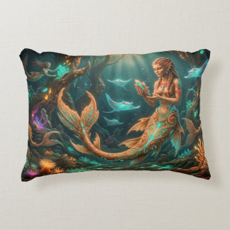 Coussin de jet élégant sirène