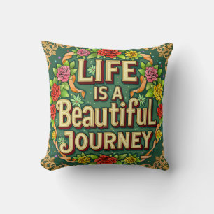 Coussin de jet floral élégant