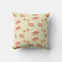 Coussin de jet floral vintage
