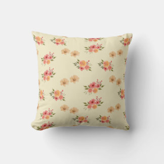 Coussin de jet floral vintage