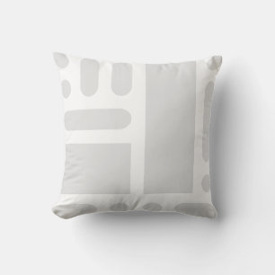 Coussin de jet géométrique abstrait gris clair min