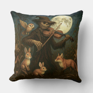 Coussin de jet Halloween Sérénade épouvantail