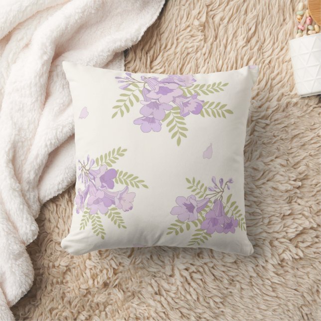Coussin de jet Jacaranda Fleurs Australiennes (Couverture)