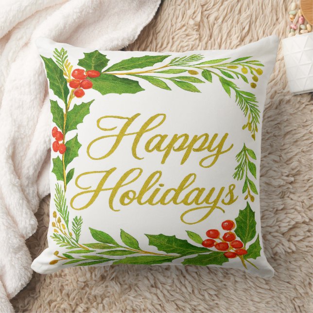 Coussin de jet 'Joyeuses Fêtes' (Couverture)