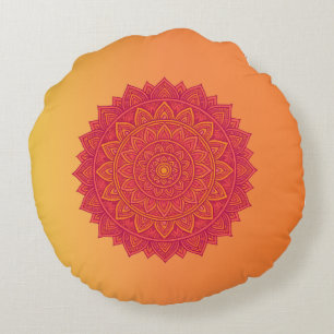 Coussin de jet mandala personnalisé – Ornement de 