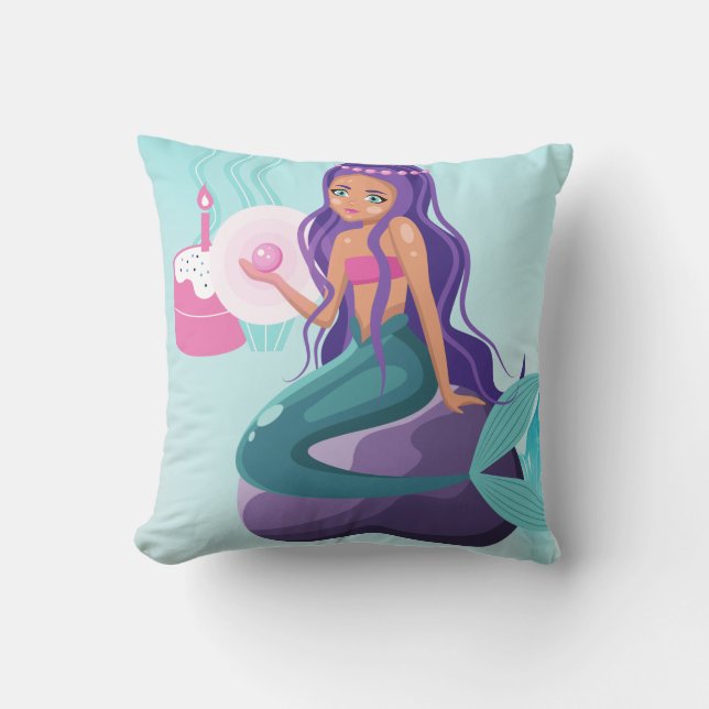 Coussin de jet mermaid (Recto)
