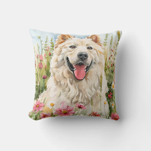 Coussin de jet – Oreiller décoratif aquarelle Samo
