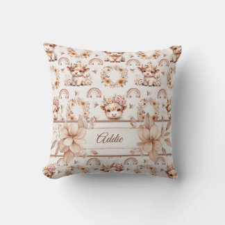 Coussin de jet pour la nurserie de vache des Highl