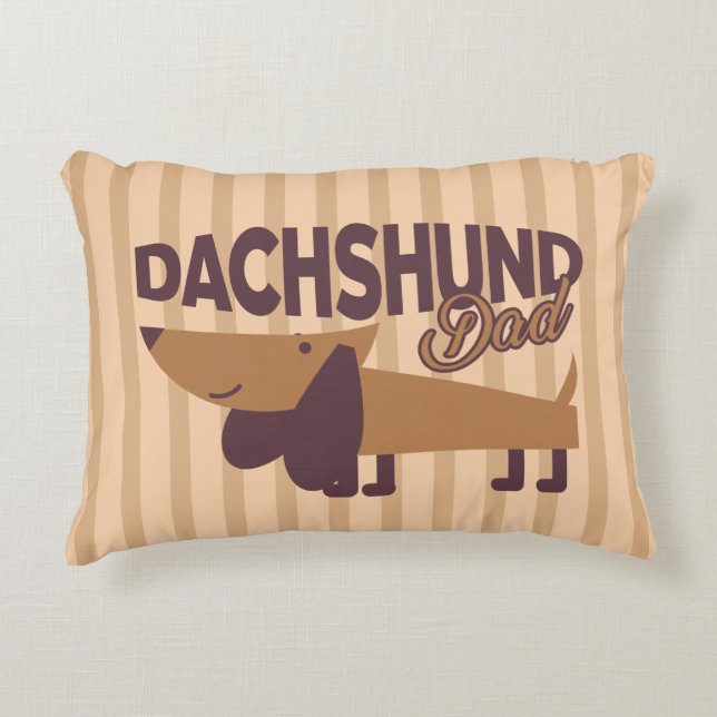 Coussin de jet pour papa teckel (Devant)