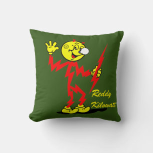 Coussin de jet Reddy Kilowatt très amusant