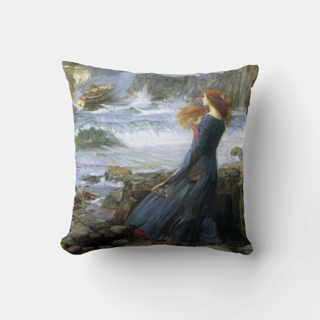 Coussin de jet Shakespeare Tempête (Recto)