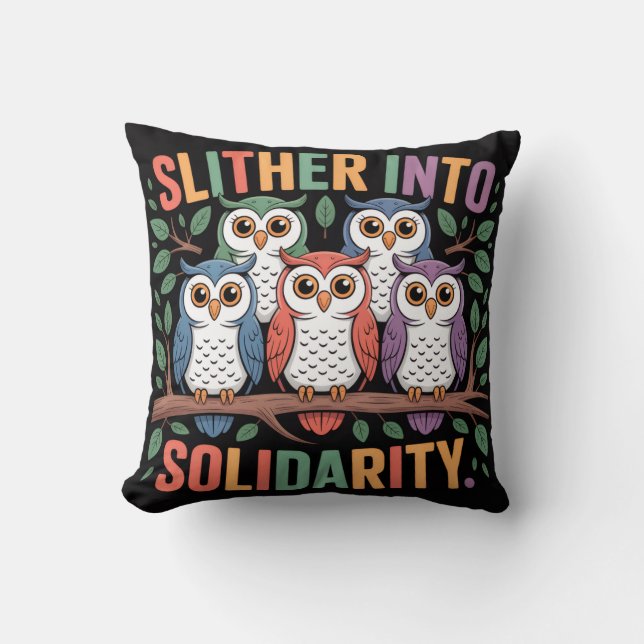 Coussin de jet Slither Solidarity  (Recto)